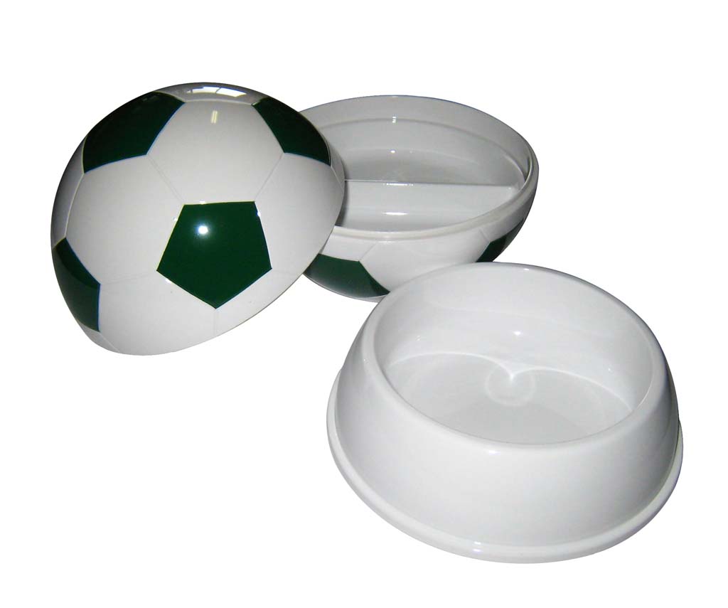 お子様ランチ皿 サッカーボール 大(仕切付)YB-SRLG グリーン 業務用 5049000
