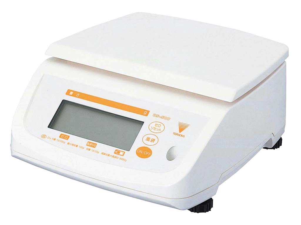 テラオカ 防水型デジタルはかり テンポ DS-500 10kg 業務用 5502010｜1956レストラン・サプライ