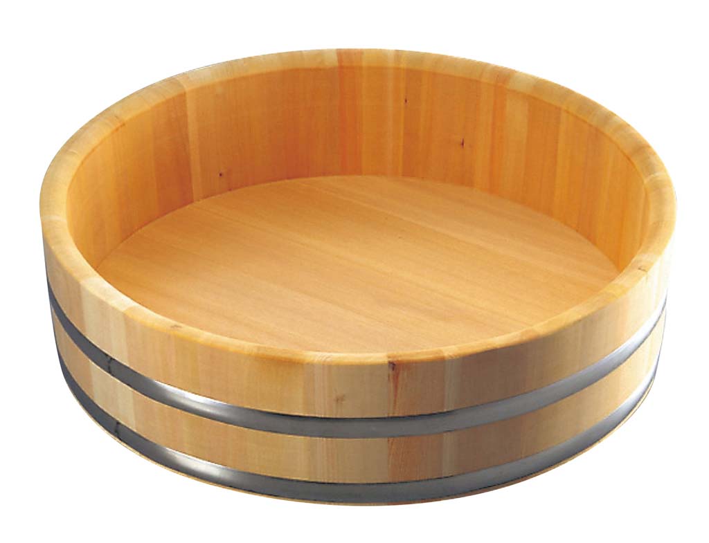 さわら 特上飯台 ステンタガ底竹巻 60cm 4升 34-46 業務用 5735900|1956レストラン・サプライ
