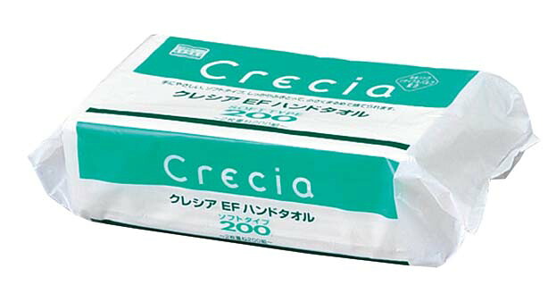 クレシア EFハンドタオル ソフトタイプ200(200組×30束) 業務用 6246620