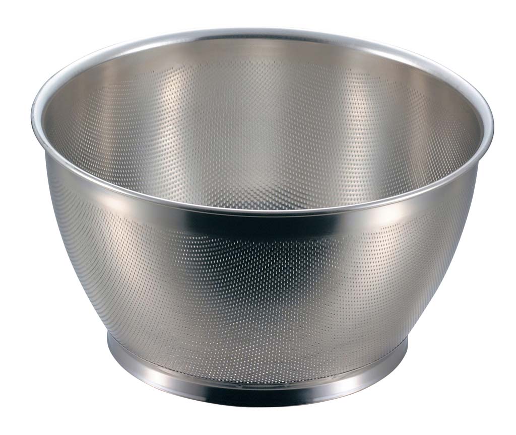UK 18-8 パンチング 米揚ザル 27.5cm 業務用 7300210