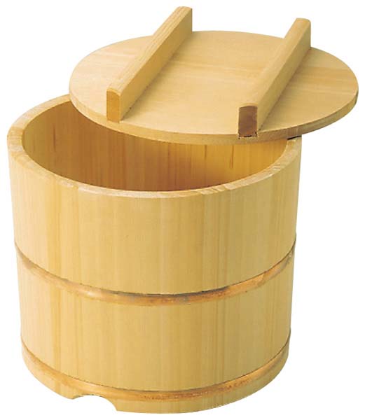 さわら製 飯枢(上物)のせ蓋型 24cm 業務用 0825000