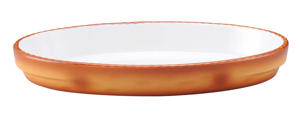 シェーンバルド オーバルグラタン皿 9278328(3011-28)茶 28cm 業務用 2403700