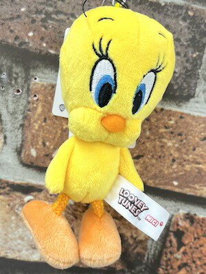 トゥイーティー マスコット　キーホルダー　ぬいぐるみ　ストラップ WBSS/ワーナーブラザーススタジオストア・LOONEY TUNES/ルーニー