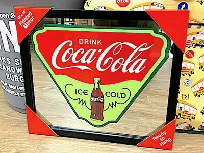 パブミラー（コカ・コーラ・レトロ・非売品・希少品） Yahoo!オークション - 激レア 1999年製 コカ・コーラ/パブミラー