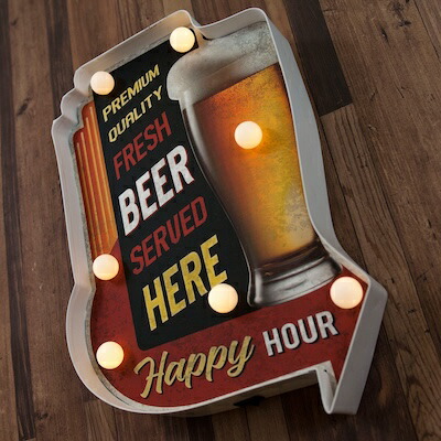アメリカン雑貨 ライト 照明 アメリカンクラシック LED SIGN FRESH BEER アメリカンクラシック ビール 間接照明 パブグッズ バーグッズ 壁掛け 店舗 ガレージ ディスプレイ 4,514円