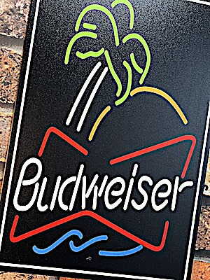 Budweiser ブリキ看板 アメリカン レトロ ブリキ看板 バドワイザー ボトルキャップ