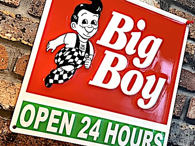 ブリキ看板 Bob’s Big Boy メタルサイン ビッグボーイ 正規品 店舗 アメリカン レトロ ブリキ看板 可愛い Bob's Big Boy エンボス