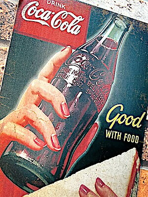 楽天市場】送料無料 コカ・コーラ COCA-COLA ファブリックサイン LOGO