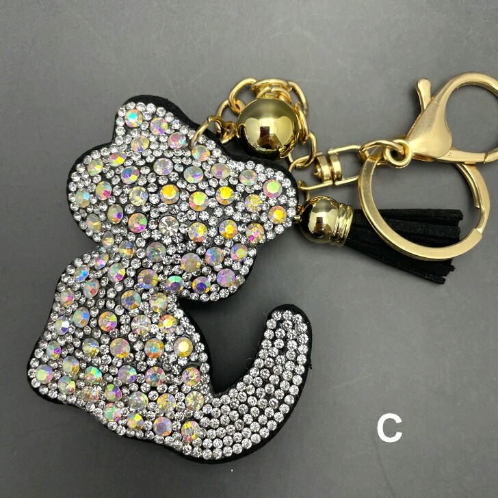 楽天市場】バッグチャーム キーホルダー キーチャーム 猫 ネコ