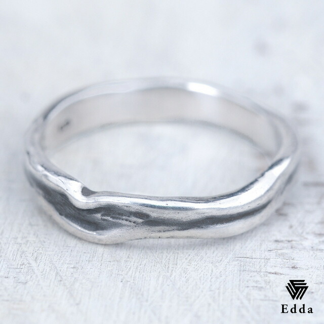 お年玉セール特価 送料込み 選べるサイズ シンプルでナチュラルリング かっこいい 人気 リングケース ケース ペアリングにもぴったり シルバー925 指輪 ペアリング シルバーリング ナチュラル アンティーク加工 メンズ レディース 19juuku Edda エッダ 素晴らしい価格