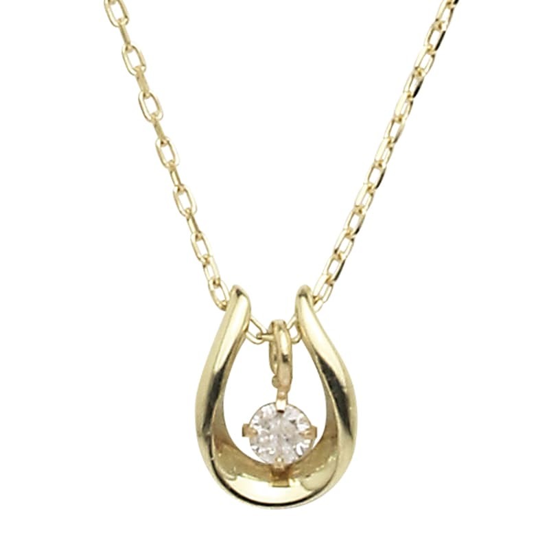 送料込み K10イエローゴールドネックレス ダイヤモンドネックレス ネックレス 10金ネックレス ペンダント 誕生日 K10 結婚 婚約 ピンクゴールド ピンク かわいい アレルギーフリー 金属アレルギー対応 プレゼント レディース 品質保証 安い