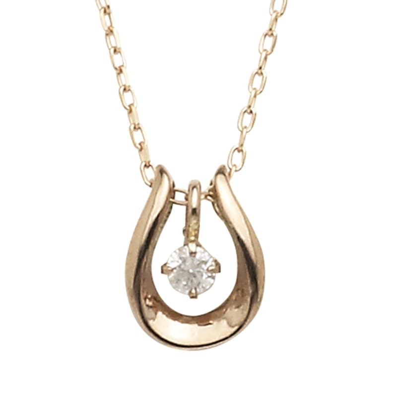 送料込み K10ピンクゴールドネックレス ダイヤモンドネックレス ネックレス 10金ネックレス ペンダント 誕生日 K10 結婚 婚約 ピンクゴールド ピンク かわいい アレルギーフリー 金属アレルギー対応 プレゼント レディース 品質保証 安い