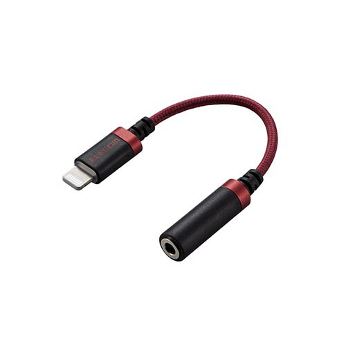 【百貨店SALEでP最大限度47倍】エレコム Lightning-4極イヤ電話機端子 うつり変わり有線テレビ 高耐久 赤いこと MPA-L35S01RD