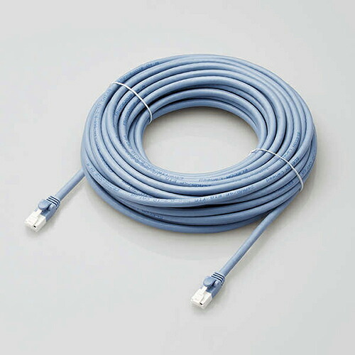 【尖んがり20倍】エレコム ローカルエリアネットワーク有線テレビ/CAT6A相応う/EU RoHS申し付ける判定基準/爪折れ押しとどめる/飾り気の無い包み遣りかた/15m/ヨリ線/青み LD-GPAT/BU15/RS