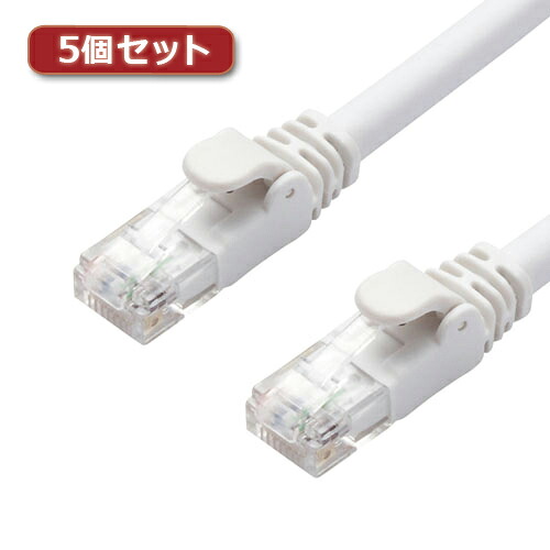 【クーポン券別れ別れ中】5個セットエレコム ローカルエリアネットワーク有線テレビ/CAT6A/判定基準/10m/白いこと LD-GPA/WH10X5