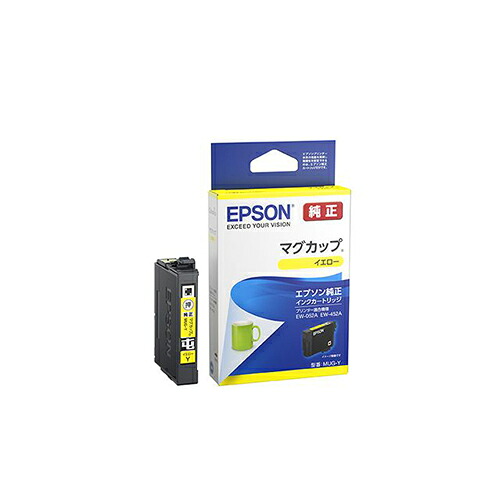 【クーポン配布中&マラソン対象】（まとめ） インクジェットカートリッジ エプソン ｲｴﾛｰ MUG-Y 4988617361713 ●対応機種：ＥＷ&minus;０５２Ａ／４５２Ａ●種別：純正 1個【&times;10セット】｜インテリアの壱番館