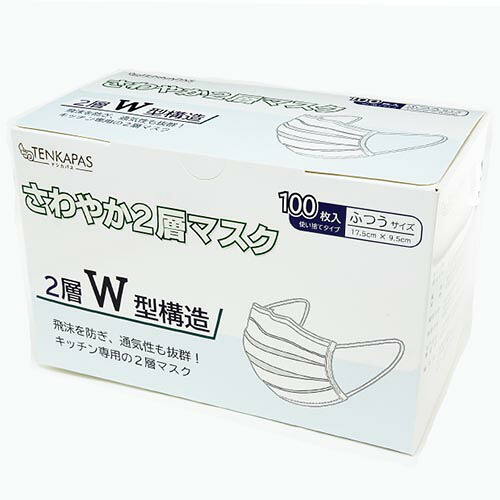 【百貨店SALEでP最大限度47倍】TENKAPAS 2層恍ける 5000枚 (1箱100枚入×50箱) レギュラー大きさ mask07