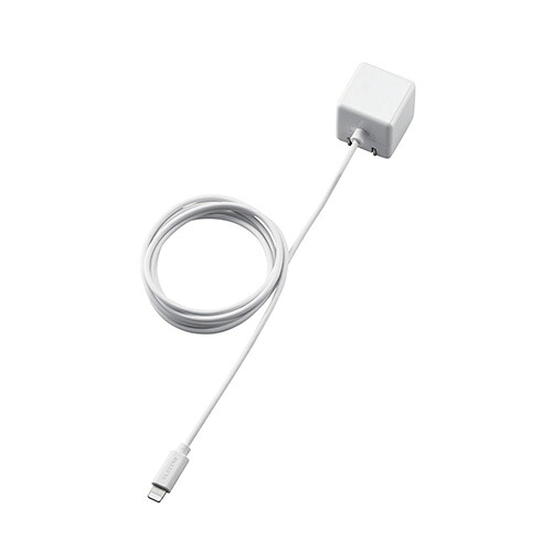 【ポイント20倍】エレコム LightningAC充電器/1.0A出力/ケーブル一体/1.5m/ホワイト MPA-ACL02WH