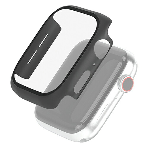 【ポイント20倍】エレコム アップルウォッチ Apple Watch ケース フルカバー SE 6 5 4 (44mm) ガラス ポリカーボネート ブラック AW-44CSPCGBK