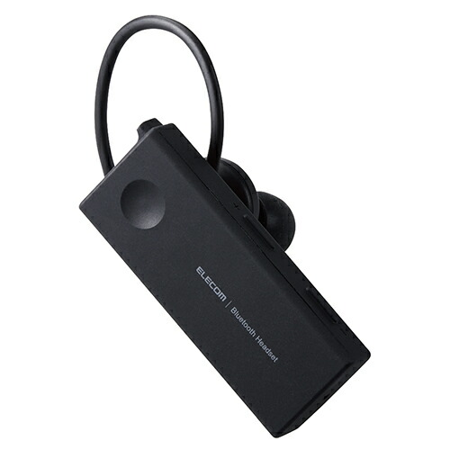 【尖んがり20倍】エレコム 上端仕掛ける Bluetooth 片耳 雨合羽 IPX5相応う ハンズフリー 印字機C繋ぎ 黒いこと LBT-HSC10WPMPBK