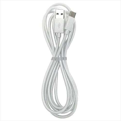 【マラソンでP最大49倍】20個セット Lazos USB - Type C 5A ケーブル　ホワイト　2m L-TC5-WH2X20