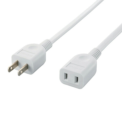 【ポイント20倍】【5個セット】エレコム 電源延長ケーブル 2ピン-2ピン 3m T-E2230X5