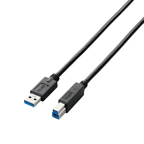 【尖んがり20倍】【5個仕掛ける】エレコム A to B有線テレビ/3.0m/RoHS/飾り気の無い包み/黒いこと USB3-AB30BK/RSX5