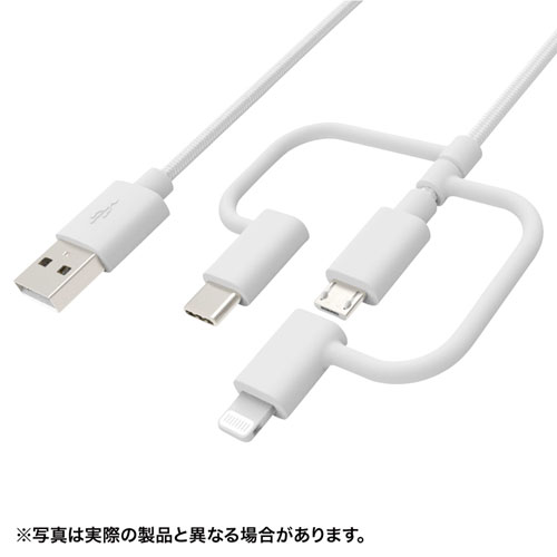 【尖んがり20倍】【5個仕掛ける】 サンワサプライ ライトニング・Type-C・microUSB 3インチ1 有線テレビ KB-IPLTCM10X5