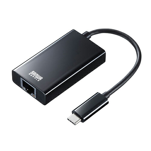 【尖んがり20倍】サンワサプライ USB3.2 TypeC-ローカルエリアネットワークうつり変わりアダプター(USBこしき界面付・黒いこと) USB-CVLAN4BKN