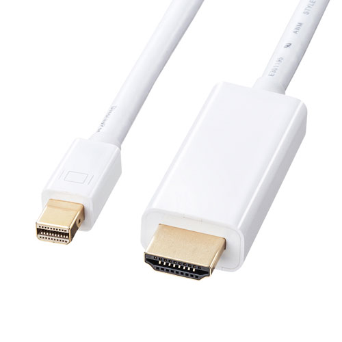 【ポイント20倍】サンワサプライ ミニDisplayPort-HDMI変換ケーブル 1m KC-MDPHDA10