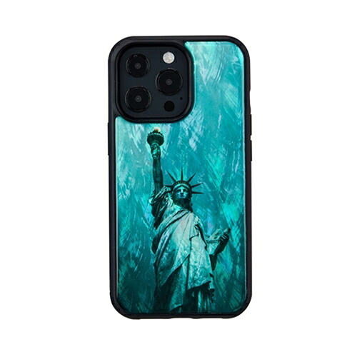 【ポイント20倍】ikins 天然貝ケース for iPhone 13 Pro 自由の女神 I21062i13P