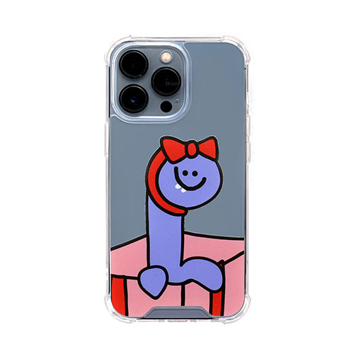 【ポイント20倍】168cm ハイブリッドクリアケース for iPhone 13 Pro Pueple Olly with ギフト 168264i13P