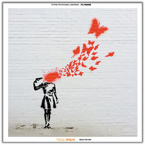 【クーポン配布中】Digital Oasis Visual Sonic アートパネルBluetoothスピーカー Banksy [BDLD-1907-009] BDLD-1907-009