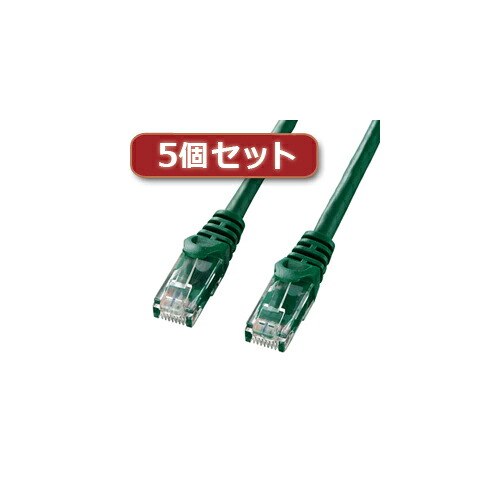 【ポイント20倍】5個セット サンワサプライ カテゴリ6UTPLANケーブル LA-Y6-15GX5