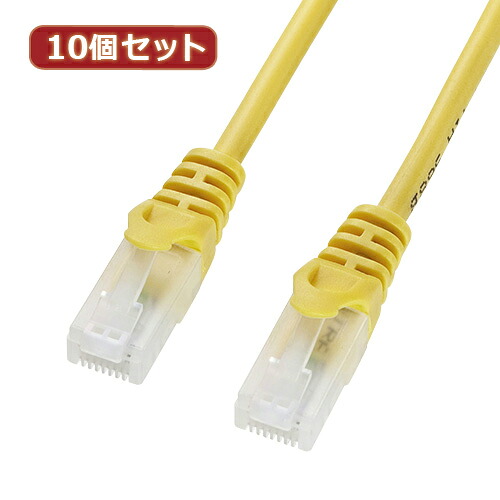 【百貨店SALEでP最大限度47倍】10個仕掛けるサンワサプライ ツメ折れ押しとどめるCAT5eLAN有線テレビ 天使の都市-Y5TS-01YX10
