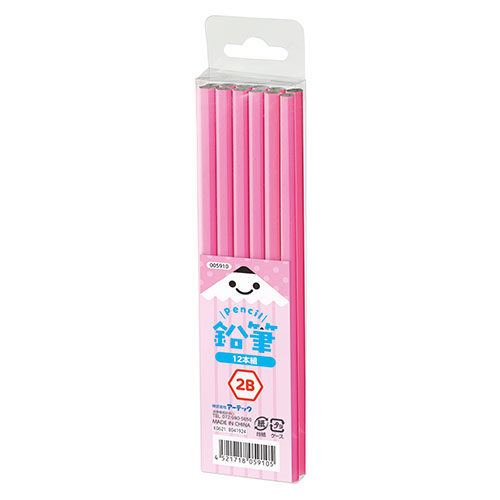 【百貨店SALEでP最大限度47倍】【30個書き割り(12本組×30個)】ARTEC 木筆2B(12本組)さくら色 ATC5910X30