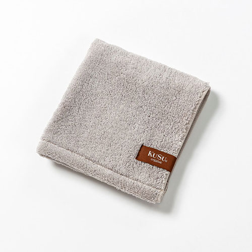 【マラソンでP最大49倍】【5個セット】楠橋紋織 くすばしタオル KuSu organic クスオーガニック ウォッシュタオル 33cm×34cm グレー(PBP YARNプロジェクト対象) 1-68031-51-GYX5