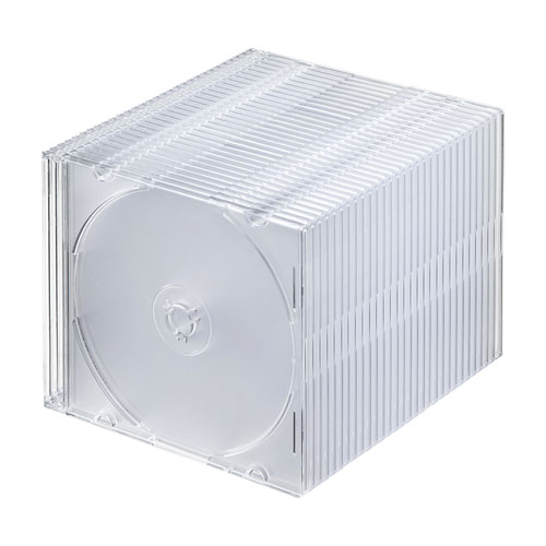 【マラソンでポイント最大47.5倍】【5個セット(30枚×5)】 サンワサプライ Blu-ray・DVD・CDケース(スリムタイプ・30枚セット・クリア) FCD-PU30CLNX5|インテリアの壱番館