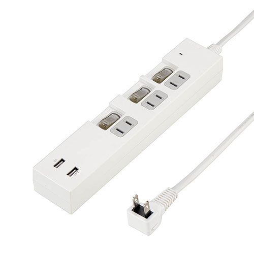 【百貨店SALEでP最大限度47倍】YAZAWA 個別取り替えっこ付3AC2USB3.4A2m 白いこと Y02KS532WH2U