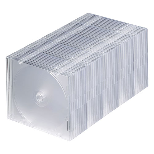【百貨店SALEでP最大限度47倍】サンワサプライ Blu-ray・ヴィデオディスク・CD入れもの(か細い手合い・50枚仕掛ける・せつ然たる) FCD-PU50CLN2