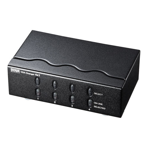 【百貨店SALEでP最大限度47倍】サンワサプライ 見せびらかすうつり変わり器(ミニD-sub(固定ディスク)15pin用)・4回路 SW-EV4N2