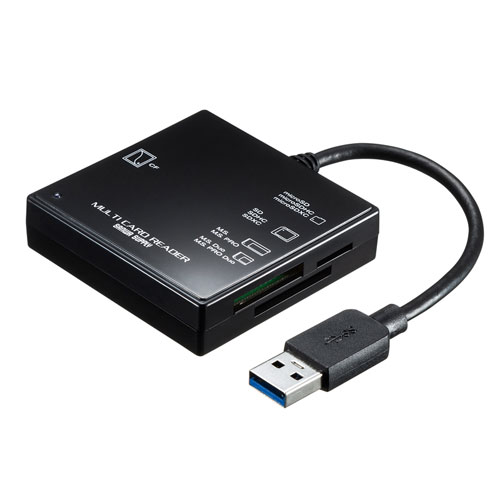 【ポイント20倍】サンワサプライ USB3.1 マルチカードリーダー ADR-3ML39BKN