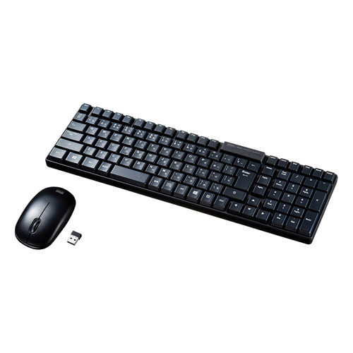 【マラソンでポイント最大47.5倍】サンワサプライ マウス付きワイヤレスキーボード SKB-WL34SETBK|インテリアの壱番館