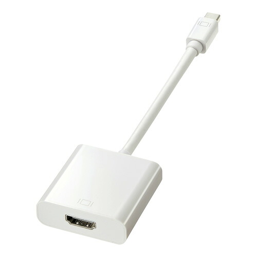 【マラソンでP最大49倍】サンワサプライ ミニDisplayPort-HDMI変換アダプタ AD-MDPPHD01