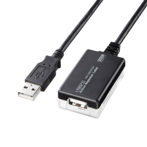 【尖んがり20倍】サンワサプライ 12m押しひろげるUSB2.0アクティブリピーターケーブル KB-USB-R212N
