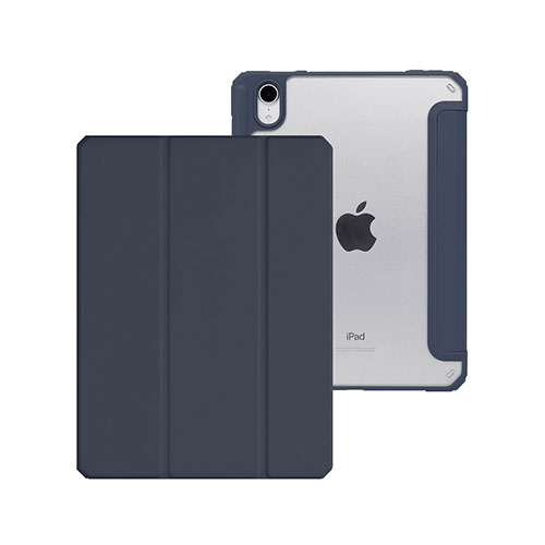 【ポイント20倍】TYPE ONE ペンシルホルダー付き ハイブリッドケースfor iPad mini (第6世代) ネイビー TYP-471-NV