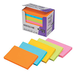 【ポイント20倍】3M Post-it ポストイット エコノパック 強粘着ノート 5色混色 3M-6551SS-NE