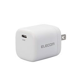 【クーポン配布中】エレコム ノートPC向けACアダプター/USB充電器/USB Power Delivery/45W/Type-C1ポート/スイングプラグ/ホワイト ACDC-PD2245WH