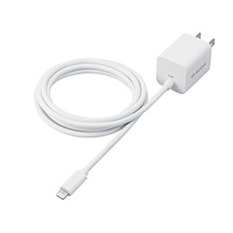 【ポイント20倍】エレコム USB Power Delivery 20W AC充電器(Lightningケーブル一体型) MPA-ACLP05WH